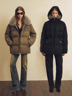 Firelady Fur Women's Fur-Trim Down Parka | Detachable Fox Fur Hood & 90% White Goose Down Fill “Frost Wild”