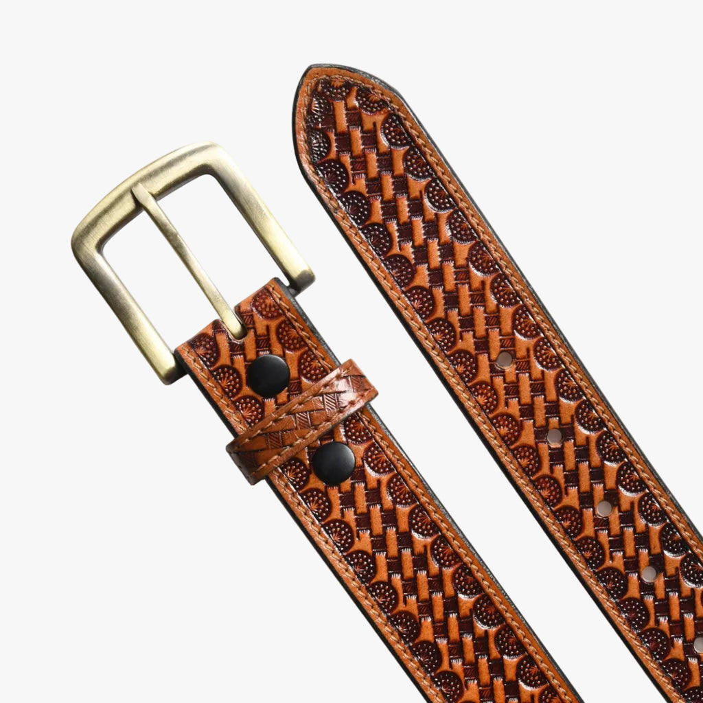 Modern Western Leather Belt