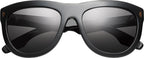 Jagger Sunglasses | Polished Black and Copper + Grey Lens