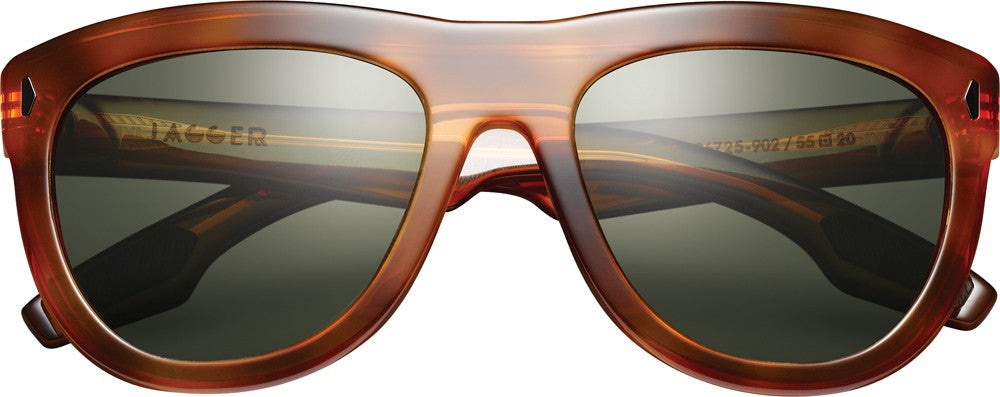 Jagger Sunglasses | Polished Classic Tortoise + Green Grey Lens