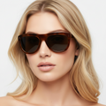 Jagger Sunglasses | Polished Classic Tortoise + Green Grey Lens