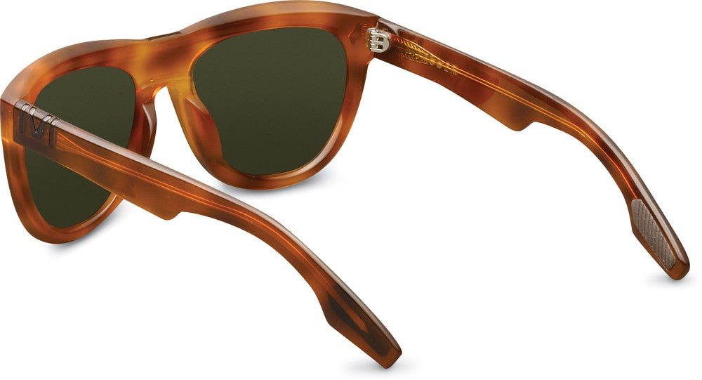 Jagger Sunglasses | Polished Classic Tortoise + Green Grey Lens