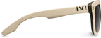 Jagger Sunglasses in Polished Ivory DPM | Green Grey Lens