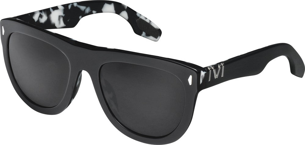 Jagger Sunglasses | Polished Black + Marble Stone & Grey Lens