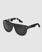 Jagger Sunglasses | Polished Black + Marble Stone & Grey Lens