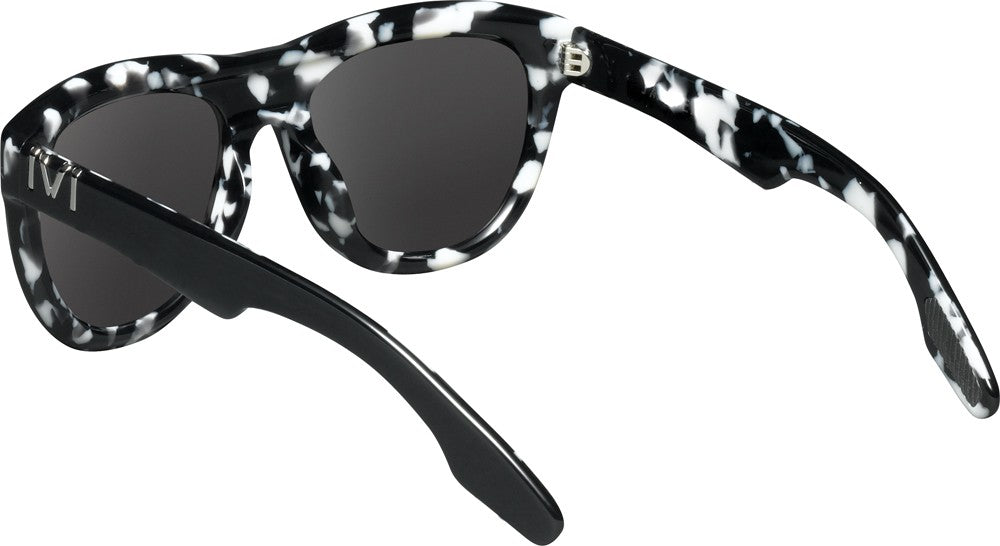 Jagger Sunglasses | Polished Black + Marble Stone & Grey Lens