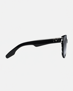 Jagger Sunglasses | Polished Black + Marble Stone & Grey Lens