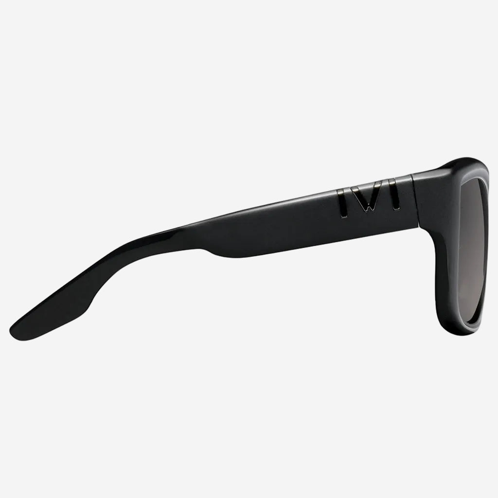 Beverly Sunglasses Matte Black and Marble Stone | Grey Lens