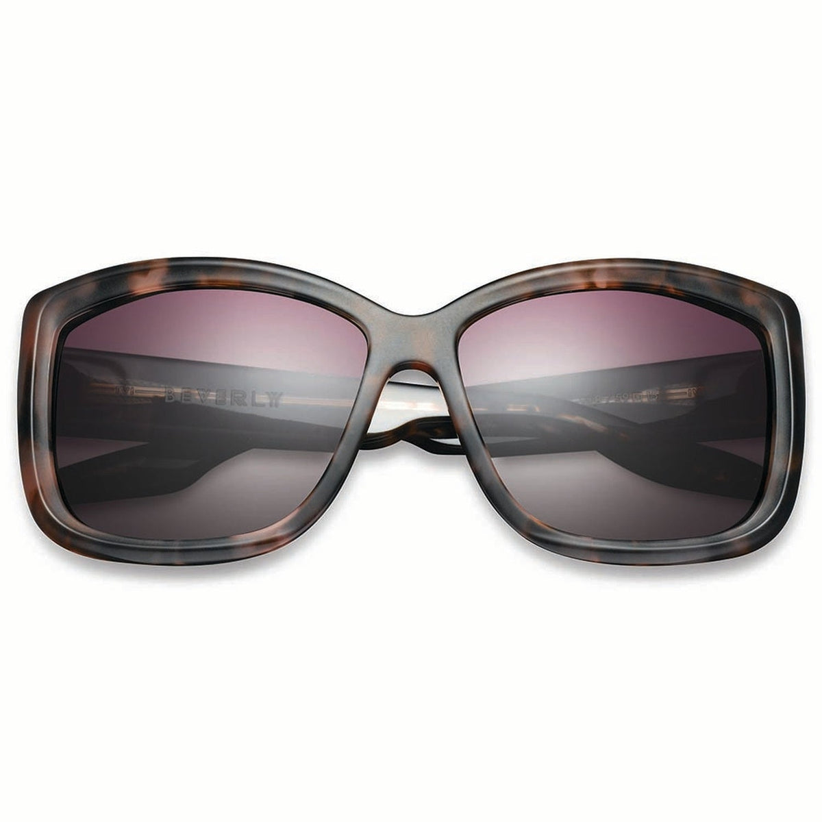 Beverly Sunglasses Matte Black and Marble Stone | Grey Lens