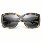 Beverly Sunglasses Matte Black and Marble Stone | Grey Lens
