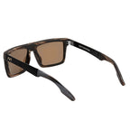 Sepulveda Sunglasses Polished Double Horn Brushed Black | Bronze Polarized Lens