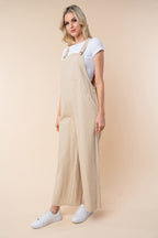 Wide Leg Cotton Jumpsuit