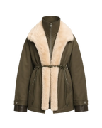 Firelady Fur Women's Detachable Toscana Shearling-Lined Parka Jacket "The Wizard of Oz"