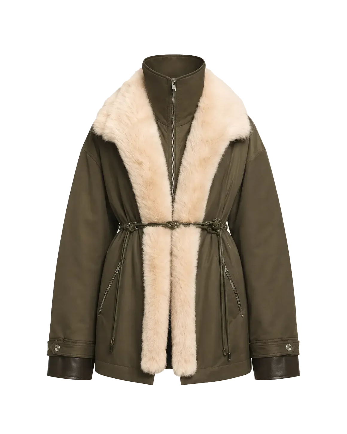 Firelady Fur Women's Detachable Toscana Shearling-Lined Parka Jacket "The Wizard of Oz"