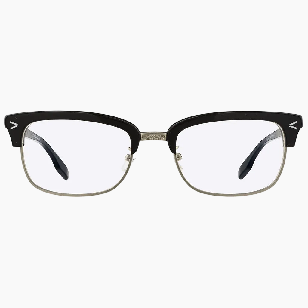 Producer Eyewear Frame | Polished Black and Brushed Aluminum
