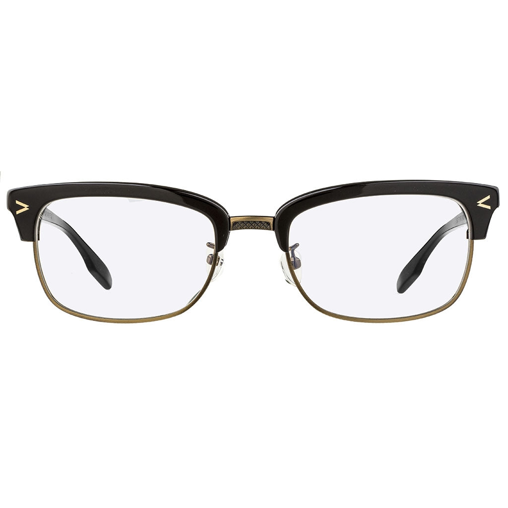 Producer Eyeglasses Polished Black and Antique Gold