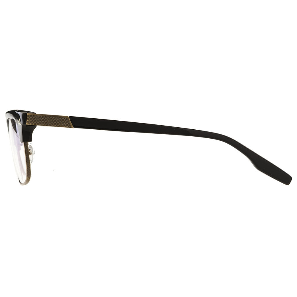 Producer Eyeglasses Polished Black and Antique Gold