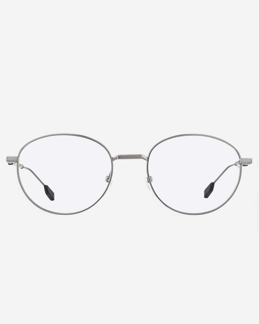 Agent Eyeglasses Matte Gunmetal and Polished Black