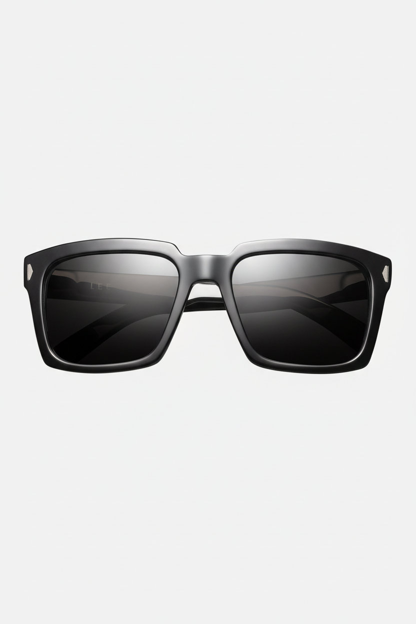 Lee Sunglasses | Polished Black + Grey & Polarized Lens
