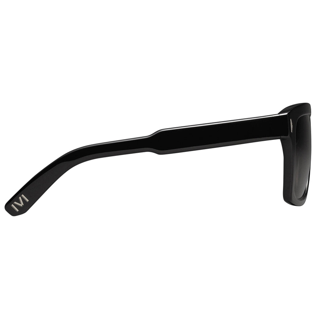 Lee Sunglasses | Polished Black + Grey & Polarized Lens