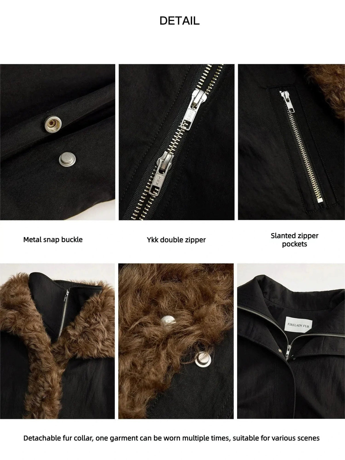 Firelady Fur Women's Detachable Toscana Shearling-Lined Parka Jacket "The Wizard of Oz"