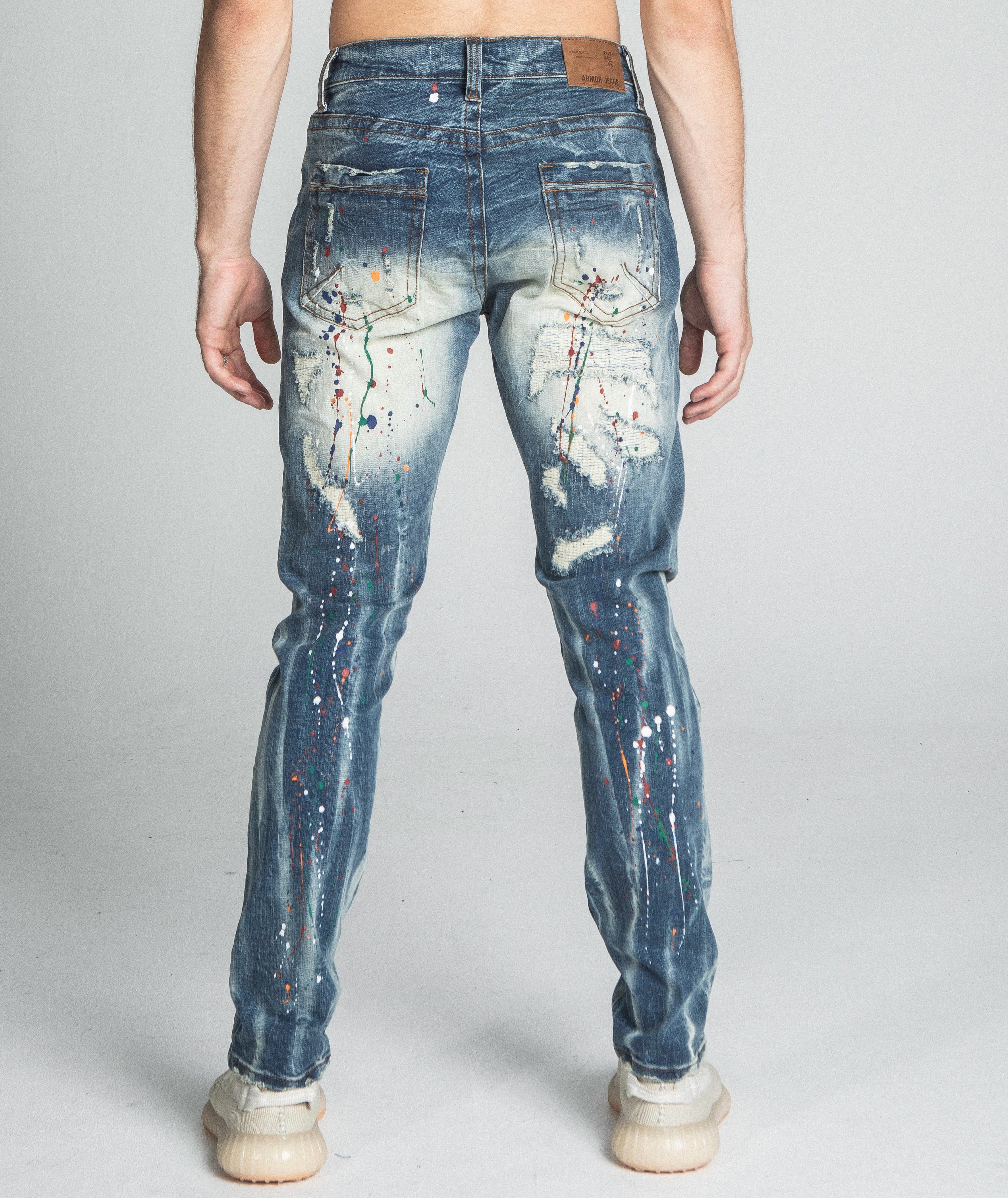 Splash Paint Vintage Slim Jeans