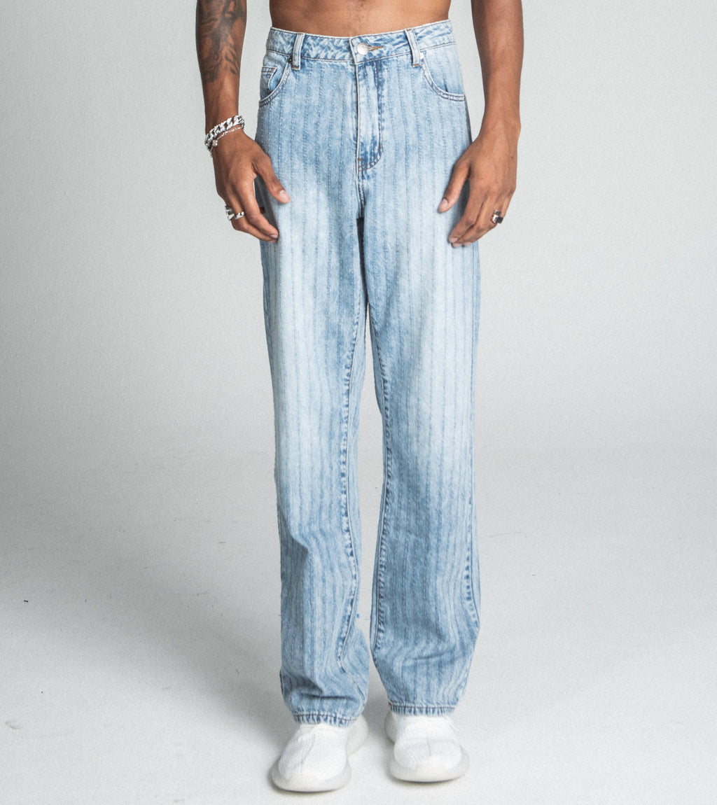 Armor Jeans Blue Thread Line Loose Fit Jeans AJ01L-2