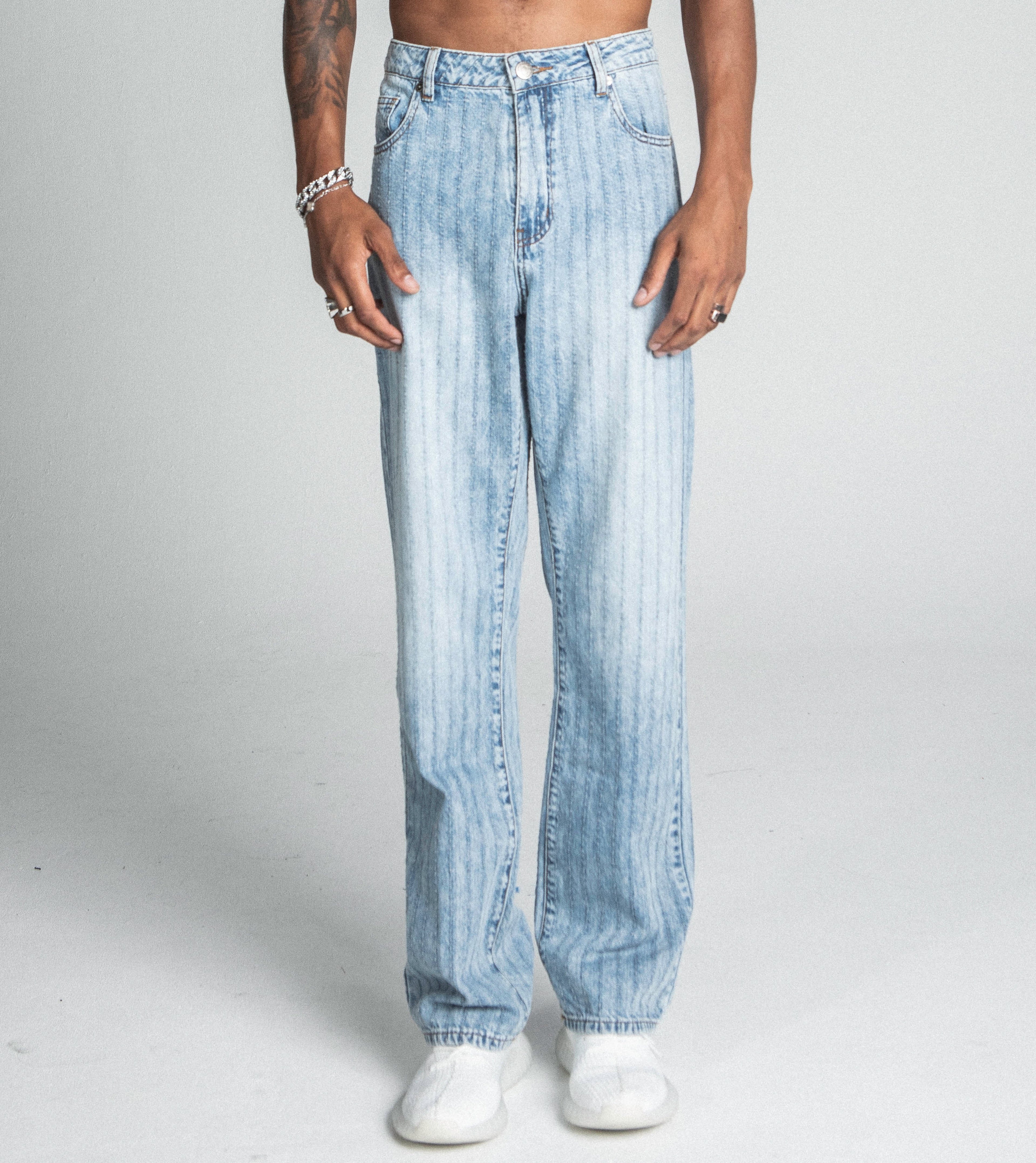 Armor Jeans Blue Thread Line Loose Fit Jeans AJ01L-2