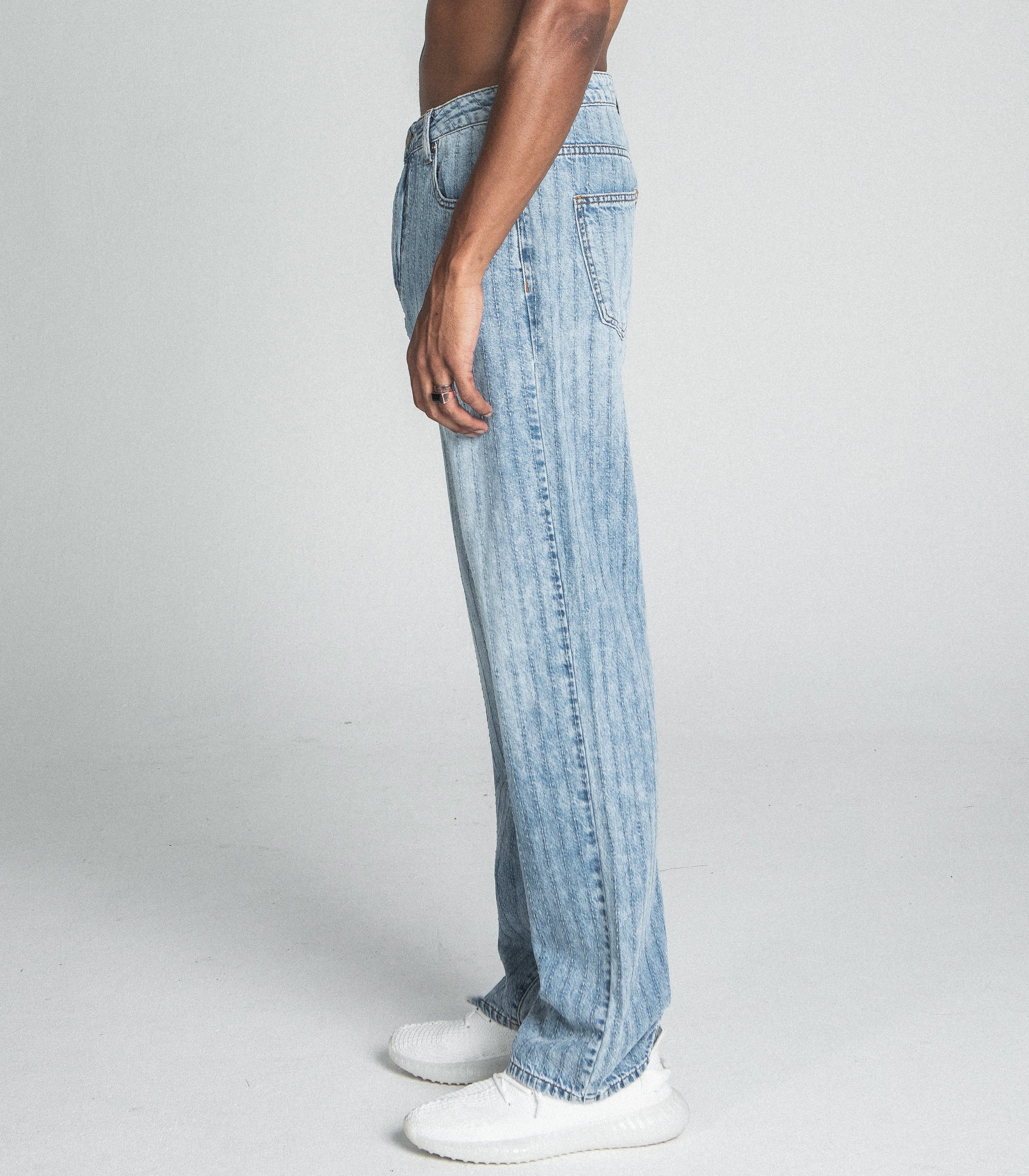 Armor Jeans Blue Thread Line Loose Fit Jeans AJ01L-2