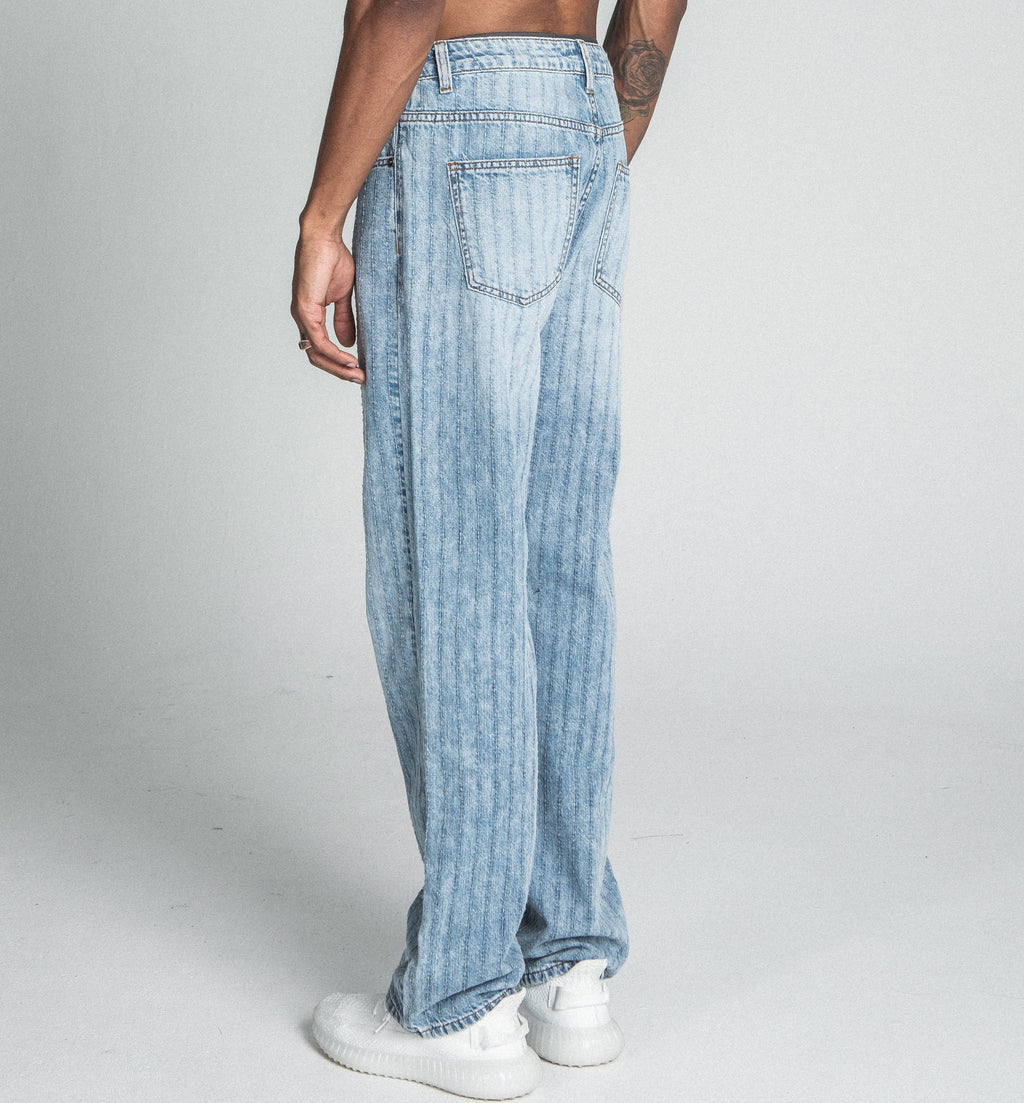Armor Jeans Blue Thread Line Loose Fit Jeans AJ01L-2
