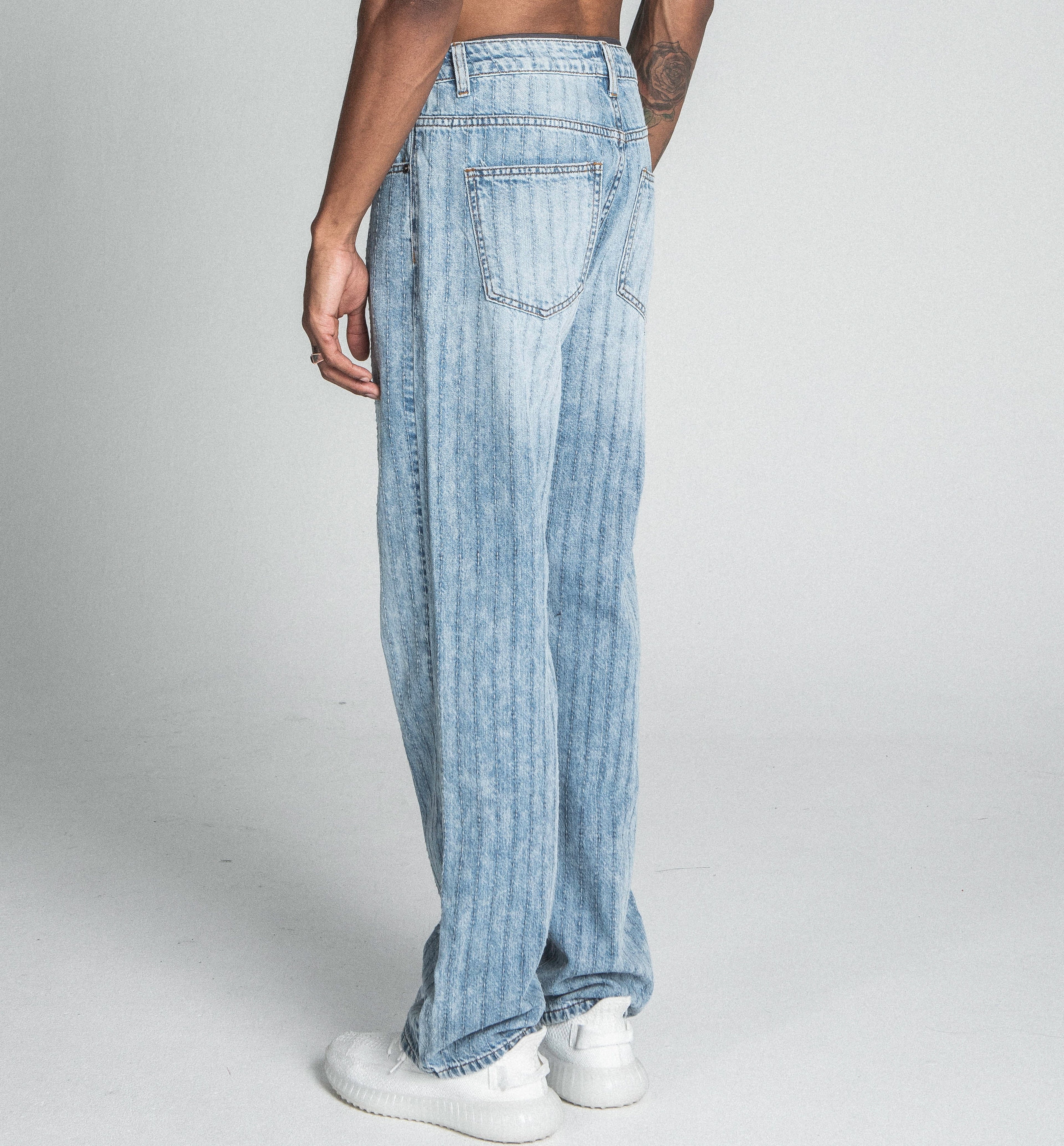 Armor Jeans Blue Thread Line Loose Fit Jeans AJ01L-2