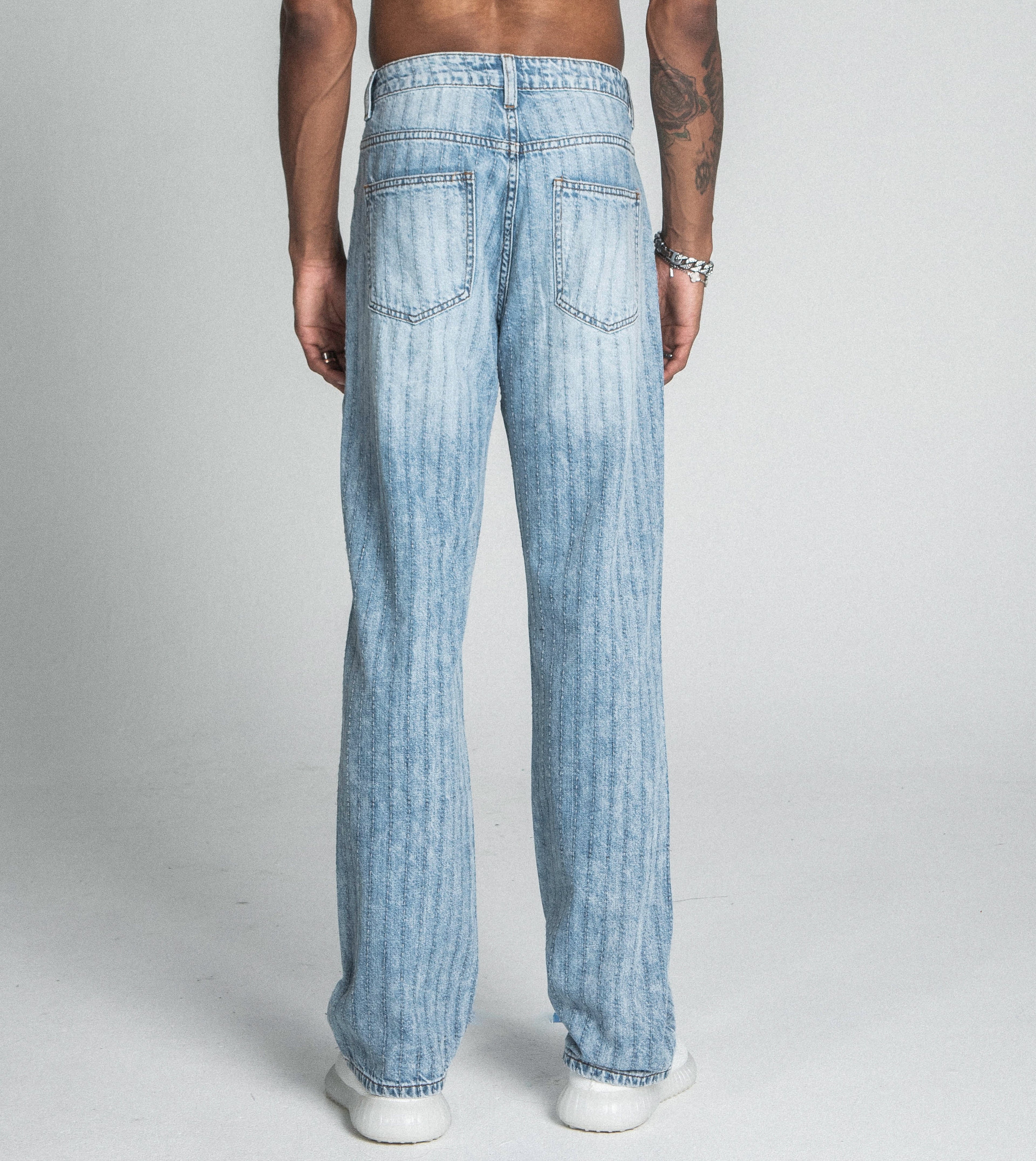 Armor Jeans Blue Thread Line Loose Fit Jeans AJ01L-2
