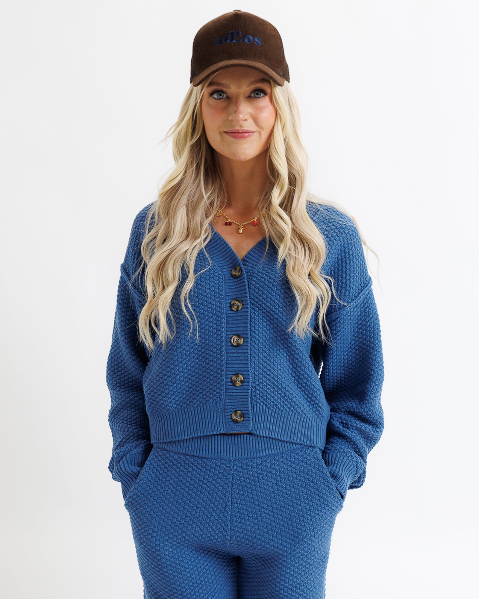 V-Neck Slopes Sweater Cardigan