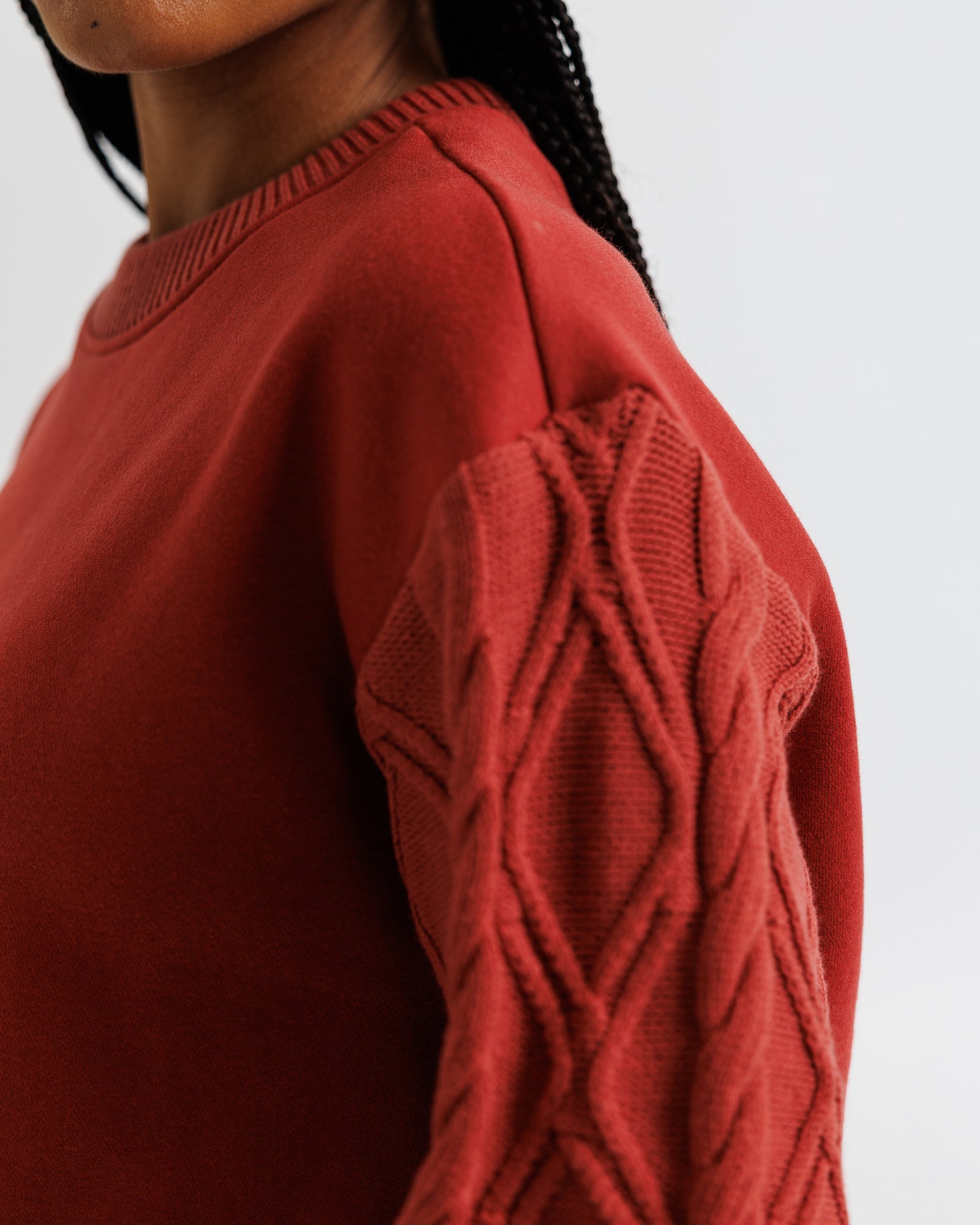 Cable Crew Sweater