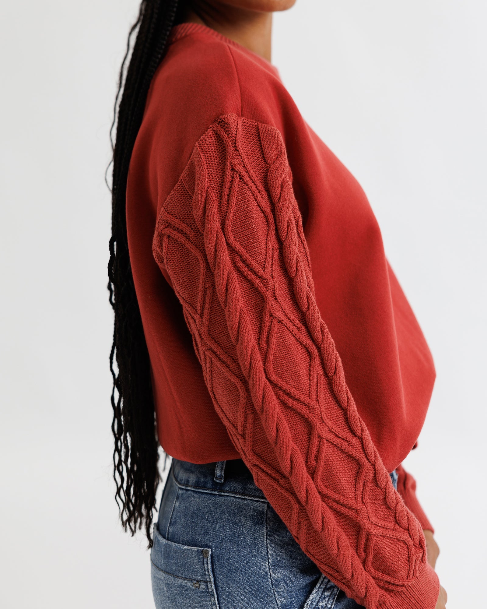 Cable Crew Sweater