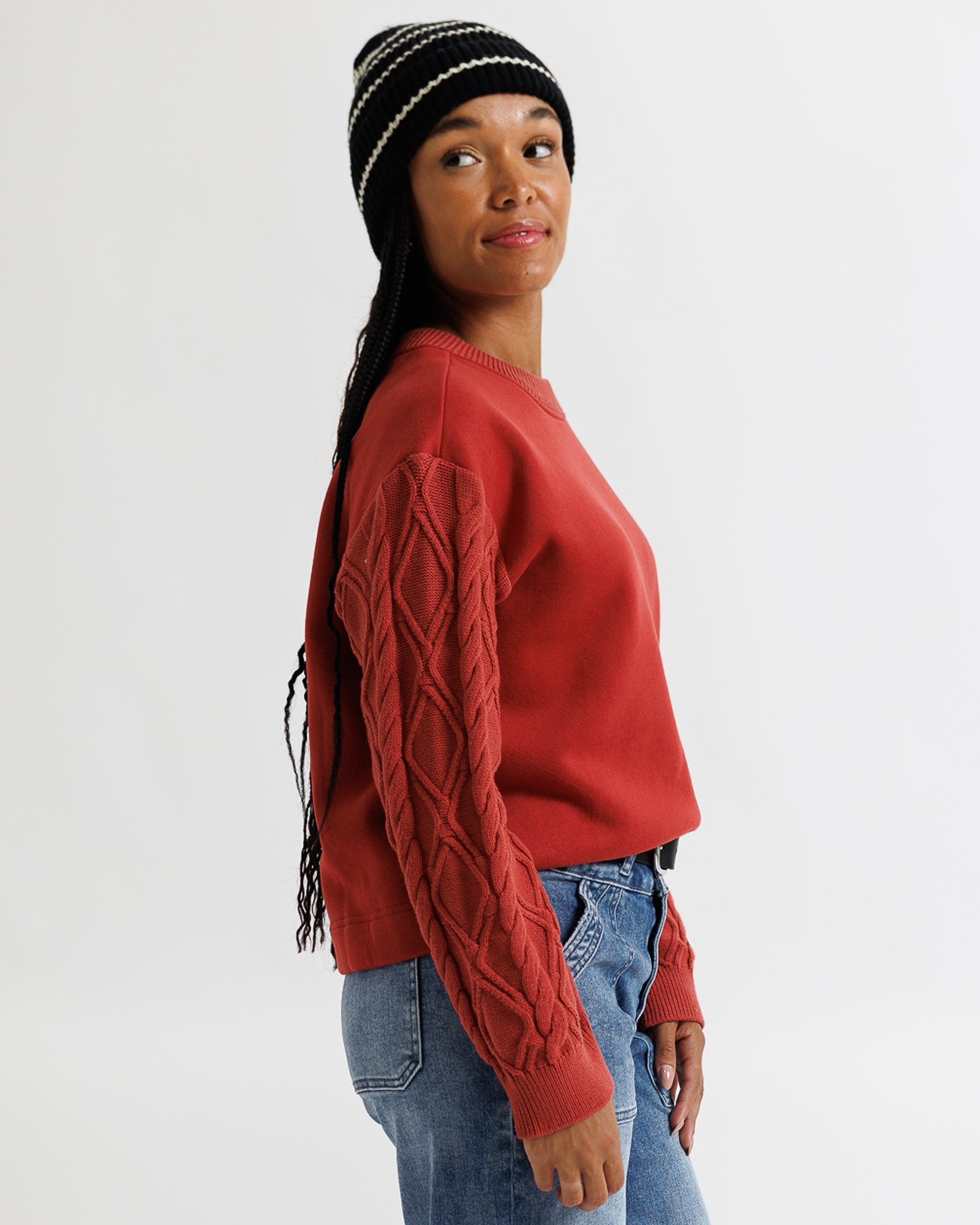 Cable Crew Sweater