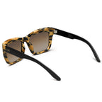 Bonnie Sunglasses Polished Leopard and Polished Black | Bronze Gradient Lens