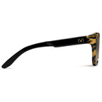 Bonnie Sunglasses Polished Leopard and Polished Black | Bronze Gradient Lens