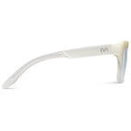 Bonnie Sunglasses Polished Ivory Fade | Light Blue Chrome Flash Lens