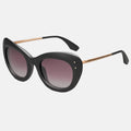 IVI Vision Faye Sunglasses Matte Black Rose Gold | Rose Gradient Lens