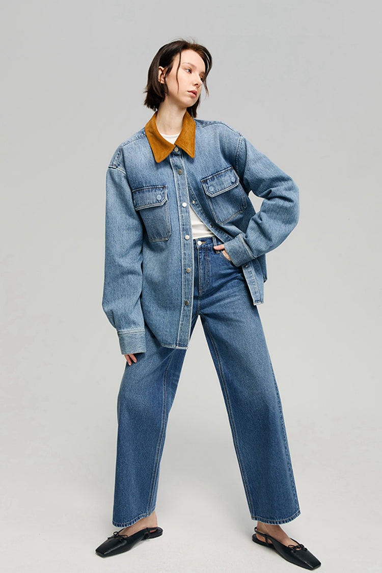 The Cityer Crop Wide Jeans | HJ009