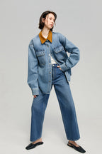 The Cityer Crop Wide Jeans | HJ009