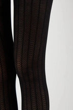 Conte Fantasy Tights Lacy Line | Lace Pattern and Stripes