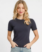 Umgee Second-Skin Crew Neck Tee | Navy