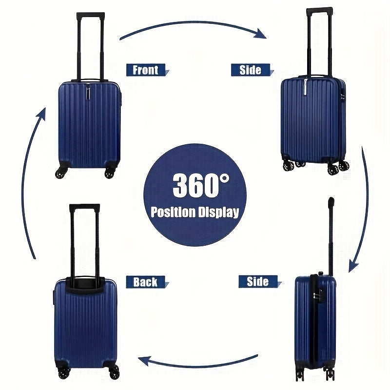2-Piece Spinner Luggage Set | 20” Carry-On & 14” Crossbody Handbag