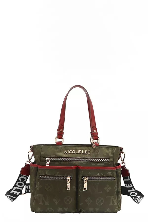 Nicole Lee USA Multi-Compartment Convertible Tote Bag
