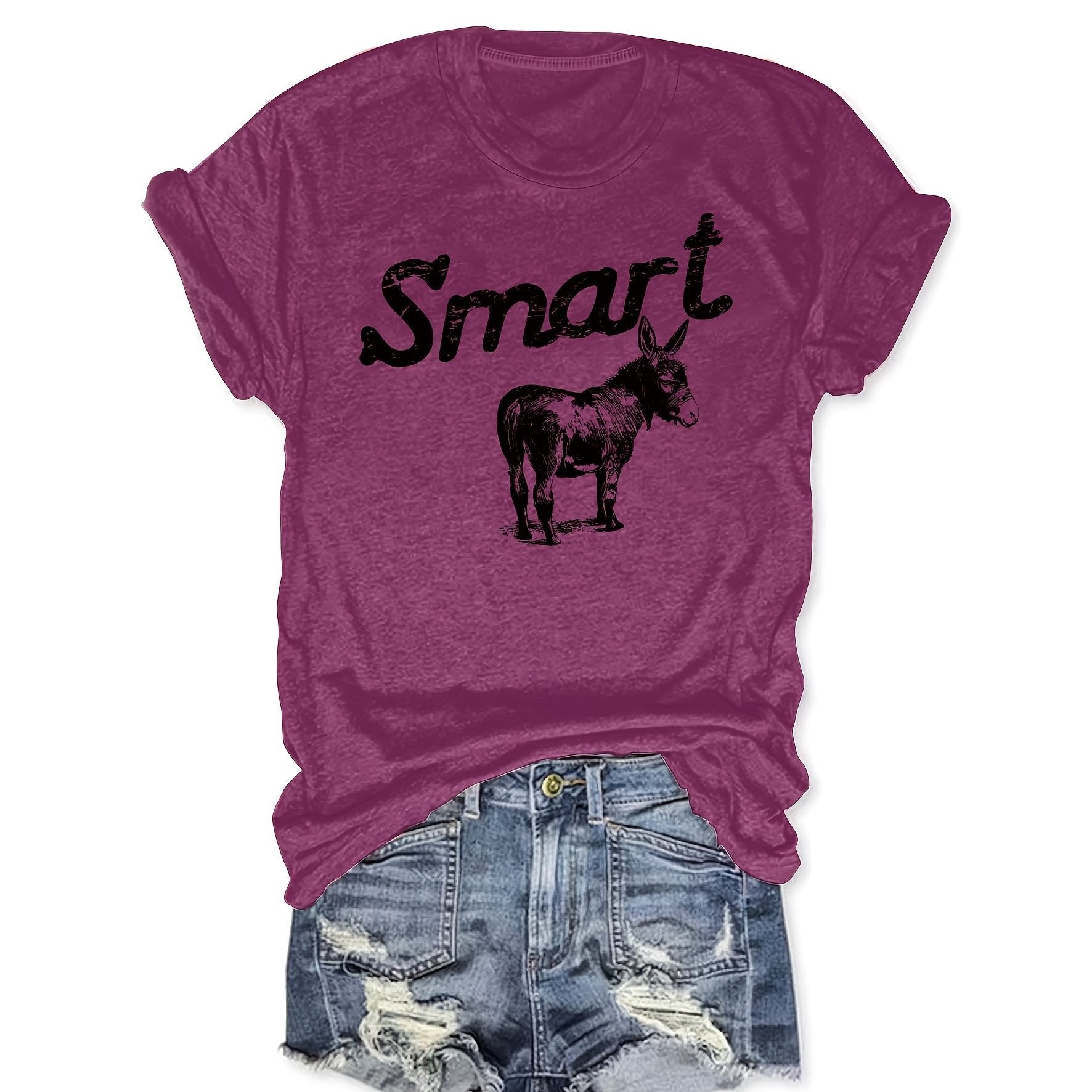 Women's Round Neck Short Sleeve T-Shirt