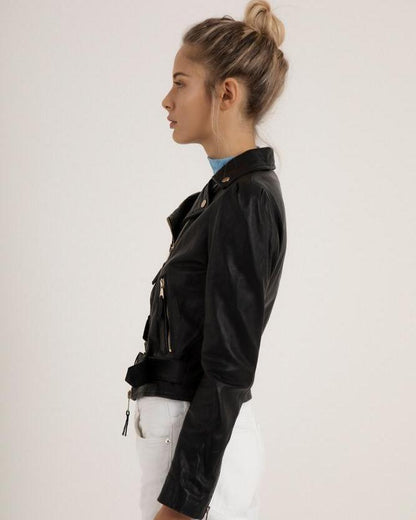 Belt Biker Vest Jacket