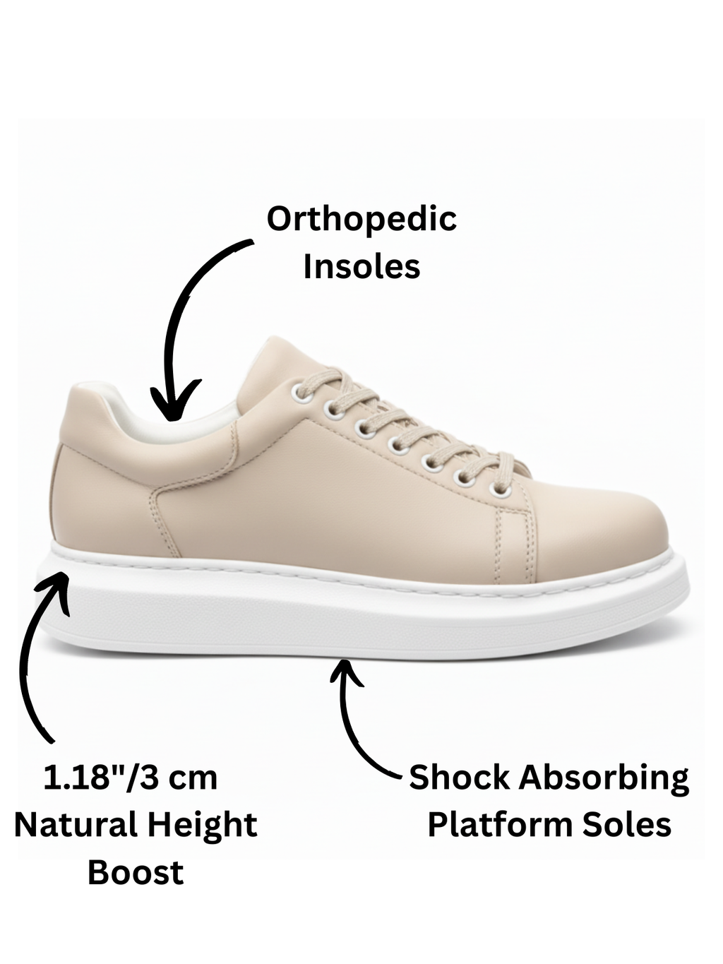 Men's Pluto Sneakers | Cream