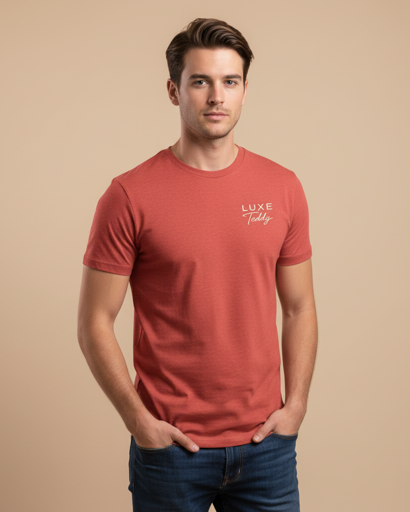 Luxe Teddy Minimal Logo Tee | 1024